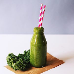 Green juice for bad breath